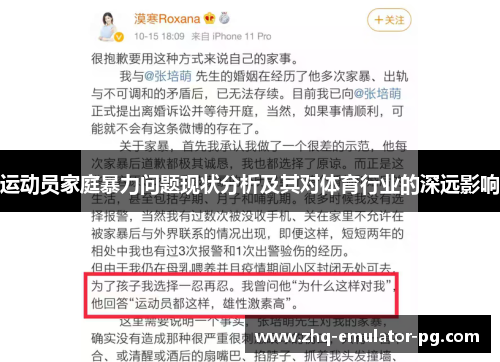 运动员家庭暴力问题现状分析及其对体育行业的深远影响 运动员家庭暴力问题现状分析及其对体育行业的深远影响