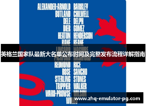 英格兰国家队最新大名单公布时间及完整发布流程详解指南 英格兰国家队最新大名单公布时间及完整发布流程详解指南